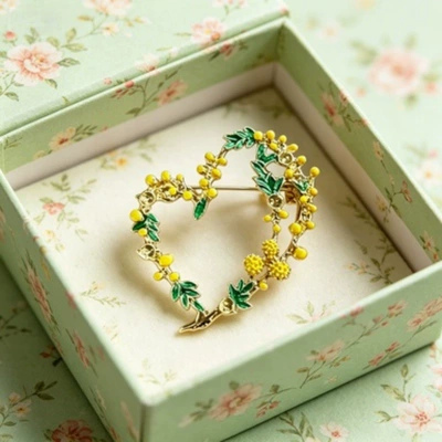 Yaxa sancaqları with Delicate Floral Enamel, Versatile