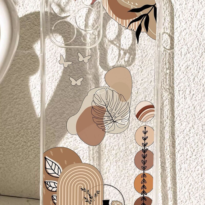 Brown Leaf Anti-Fall Transparent Case Suitable for iPhone 14/15/16/17 Series Promax Phone Case Protection Brown Leaf Anti-Fall Transparent Case Suitable for iPhone 14/15/16/17 Series Promax Phone Case Protection