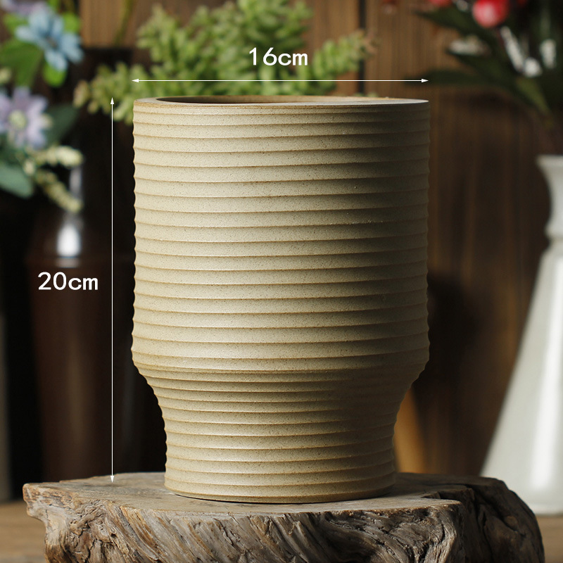セラミック植木鉢景徳鎮大型無地焼花ポット多肉植物手作り粘土ポットレトロ植木鉢セラミックガーデニング見栄えの良い|undefined