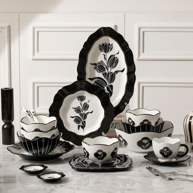 Shangen French Tableware Bowls and Plates Home Set Holiday Gift Box High-Value Bowls Housewarming Wedding Gifts