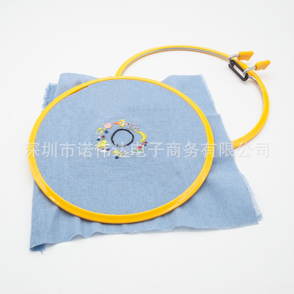 塑料弹簧绣绷 绣花框绣绷刺绣 张力环弹簧式绣花绷