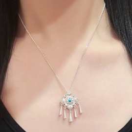落花谣流苏新中式国风项链女轻奢小众高级感设计吊坠配饰锁骨链款