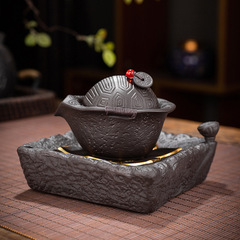 富甲一方原礦紫泥壺承龜殼手抓壺批發一件代發茶壺紫砂壺茶壺