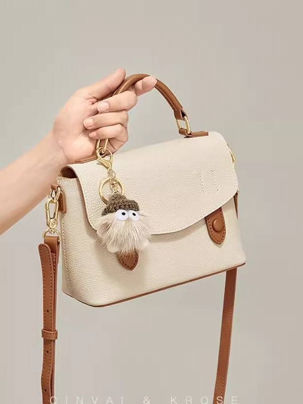 Bolso de mano nuevo de primavera y verano 2026, bolso de hombro versátil y moderno, bolso cruzado sencillo, bolso cuadrado pequeño con bloques de color a la moda para mujer