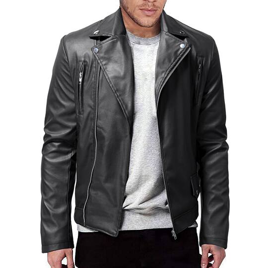 AliExpress Amazon Foreign Trade men's leather jacket 2022 cross-border Spring and Autumn new men's leather jacket youth jacket fashion