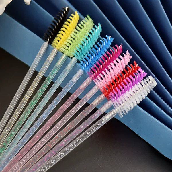 Manufacturer's new crystal eyelash brush spiral eyelash eyebrow brush eyelash brush solid multi-color mini eyelash comb