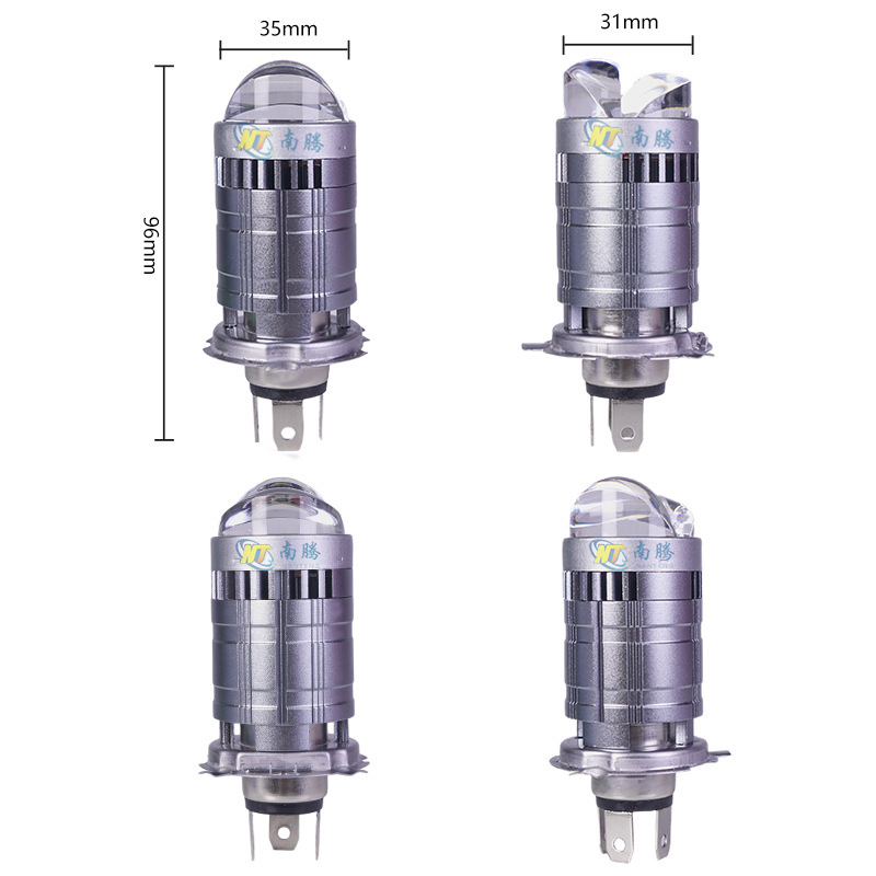 Motor de automóvil LED delantero de alta luz lente condensadora delantero H4 no destructivo de montaje del foco cerca de la bombilla integrada