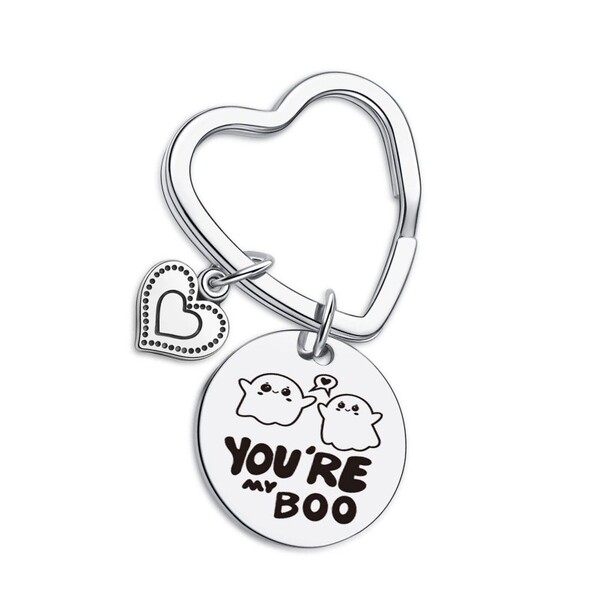 Ghost keychain stainless steel for St. Valentine's Day