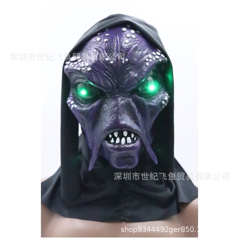 Alien máscara masculina sin rostro látex tocado Halloween Masquerade horror scary Dress Up props Venta caliente