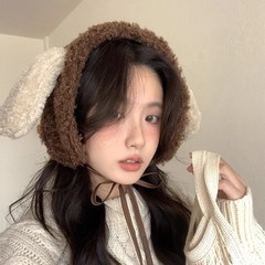 新型のかわいい子犬のぬいぐるみの耳カバーの女性は冬に耳を暖かくして耳を保護します。