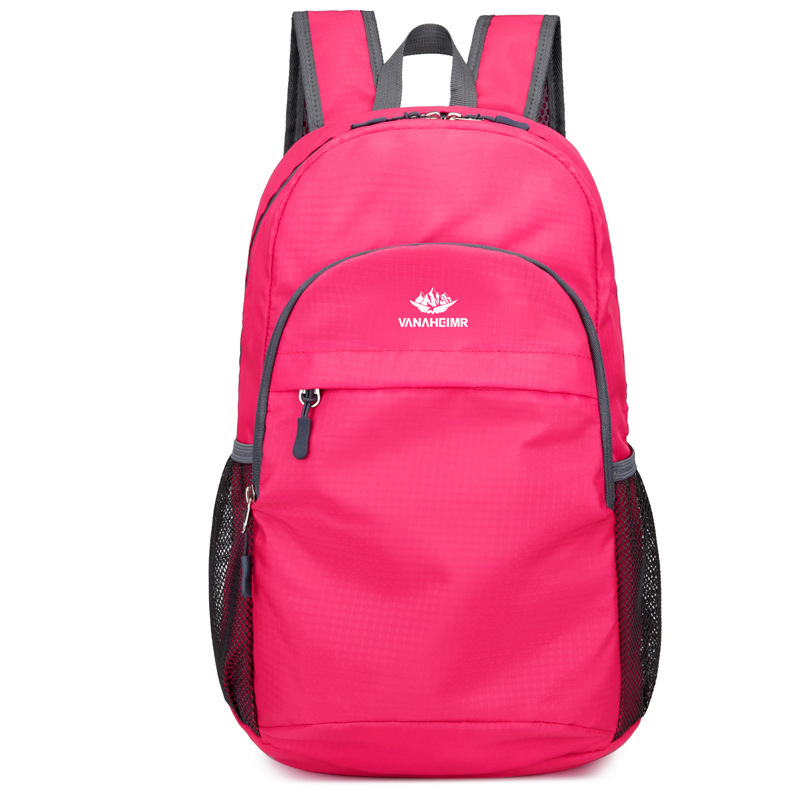 Mochila Mochila para estudiantes de viajes al aire libre Mochila plegable ligera Mochila de gran capacidad anti-salpicaduras Bolsos de moda para hombres y mujeres