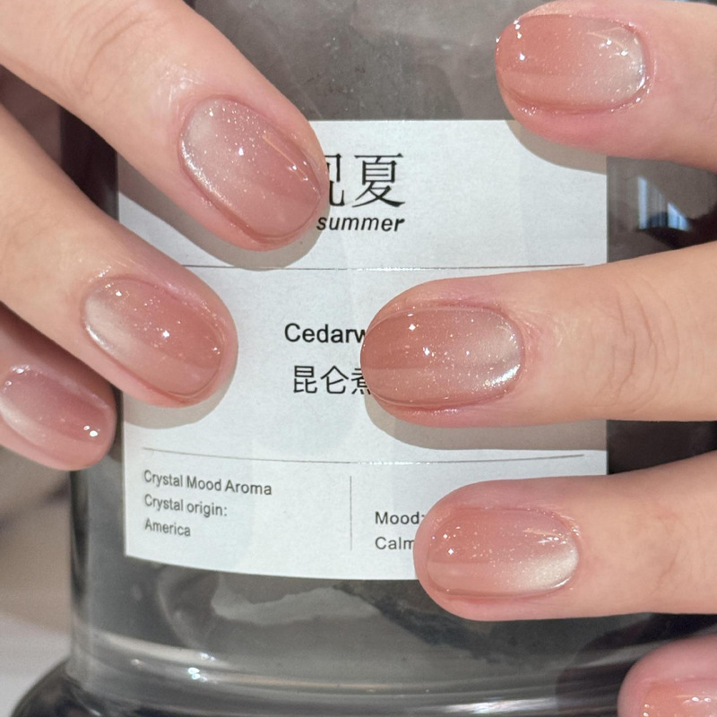 Water-Gloss Glass Beads, Light-Chasing Cat's Eye, Handmade Wearable Nails, Simple, Clear, Whitening, Gentle Manicure Patches, Fake Nails Water-Gloss Glass Beads, Light-Chasing Cat's Eye, Handmade Wearable Nails, Simple, Clear, Whitening, Gentle Manicure Patches, Fake Nails