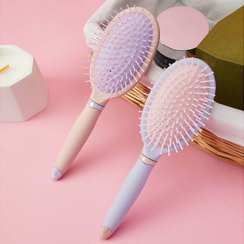 Masaje del cuero cabelludo airbag peine mullido cojín de aire del hogar peine limpieza especial de las mujeres flequillo pegatinas peine antiestático