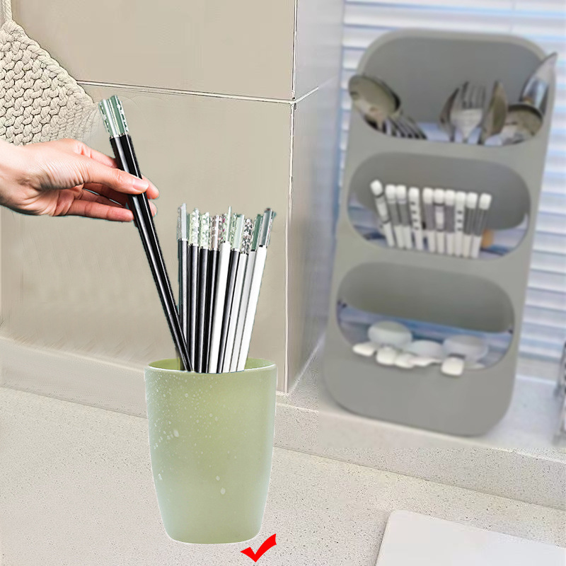 초소형 [고급 그레이] 단일 수납공간, 배수 및 통풍