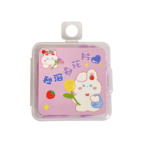Disposable Petal Soap Tablets Student Mini Portable Cute Cute Outdoor Travel Instant Soap Paper Wholesale