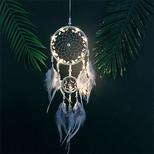 Girl's Heart Dreamcatcher Net Hanging Decoration Handmade Wind Chimes Room Decoration Creative Send Students Birthday Tanabata Valentine's Day