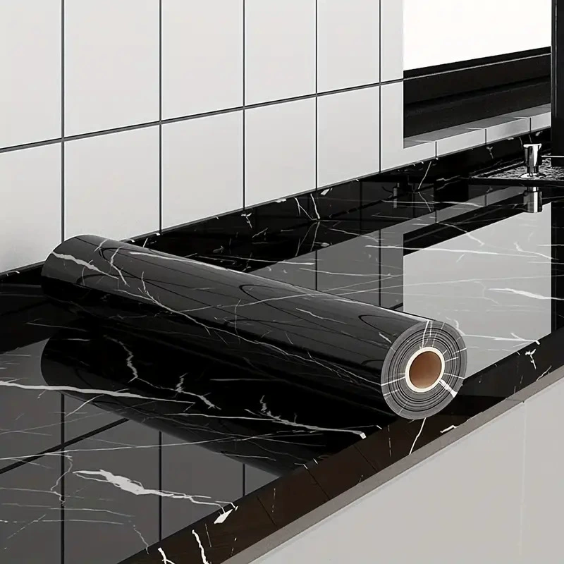 Кухонная маслостойкая наклейка плита водонепроницаемая влагостойкая утолщенная настенная наклейка для домашней стены декоративная мраморная самоклеящаяся стена обои