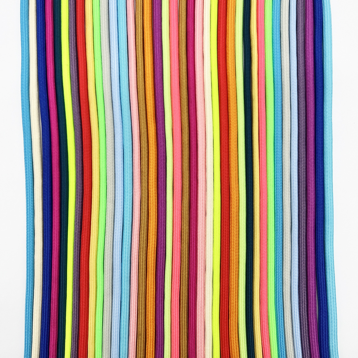210 color 4mm color unisex cifrado cordón redondo negro y blanco cordón de zapatos casuales para zapatos blancos pequeños