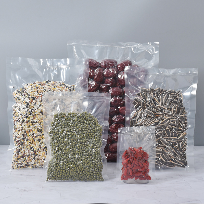 现货透明塑料食品包装密封袋 真空平口包装袋 真空塑料袋批发