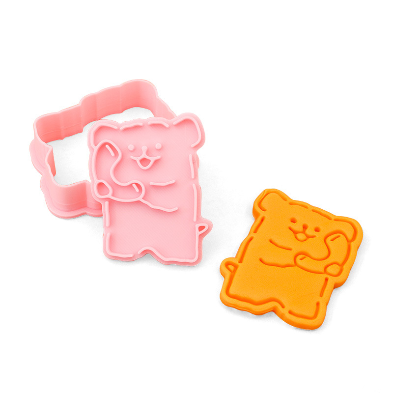 Molde para galletas con forma de cachorro y dibujo de línea, con patrón de dibujos animados en 3D, herramienta realista para hacer galletas de mantequilla DIY. image 26