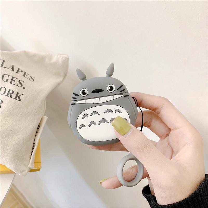 Airpods caso protector oso Apple Bluetooth auricular inalámbrico de dibujos animados lindo caja de silicona Shell aplicable
