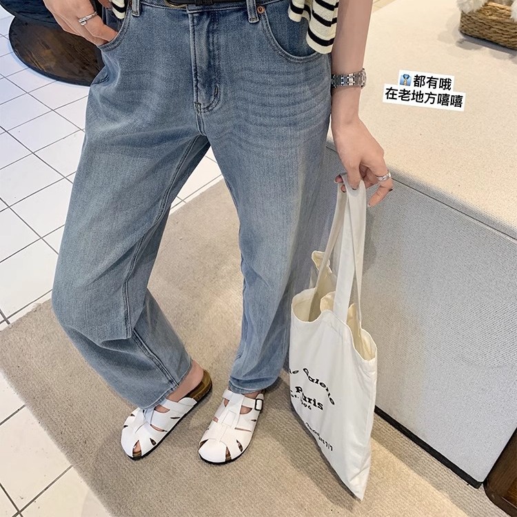 [Sheii Su Yinyin] La doctrina real ~ Moda hueco de suela gruesa Baotou Buckener pantuflas mujeres medio arrastradas para llevar verano