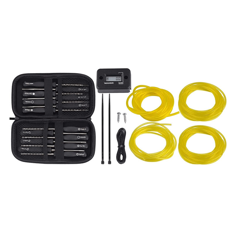 Cortadora de sierra cadena accesorios 14 Unids carburador barra ajuste universal paquete herramientas con tubo aceite