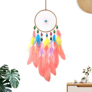 Cross-border Hot-selling Indian Dream Catcher Pendant Feather Pendant Indoor Tassel Wall Hanging Homestay Decorations