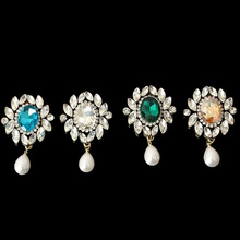 厂家批发合金配件复古水钻珍珠吊坠diy手机壳电镀服饰装饰品配件