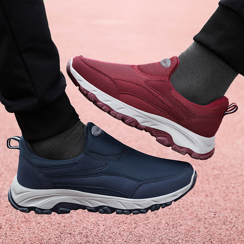Spring New Walking Shoes for Middle-Aged and Elderly People, Comfortable and Casual Walking Shoes for the Elderly, Men's Sports Shoes, Breathable and Non-Stuffy, Dad Shoes