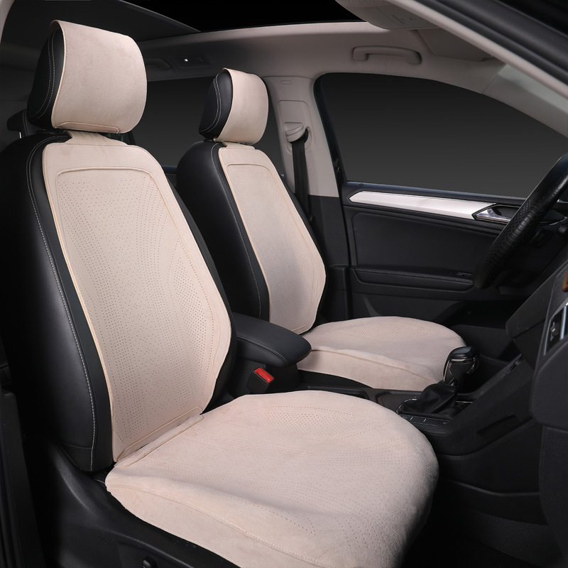 Summer suede car seat cushion, suitable for all seasons, breathable saddle-style car seat pad, ventilated car seat cushion