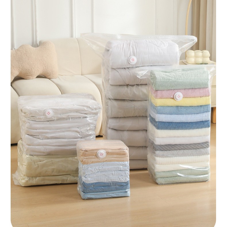 加厚免抽气立体式真空压缩袋旅行收纳袋装衣服被子棉被羽绒服收纳