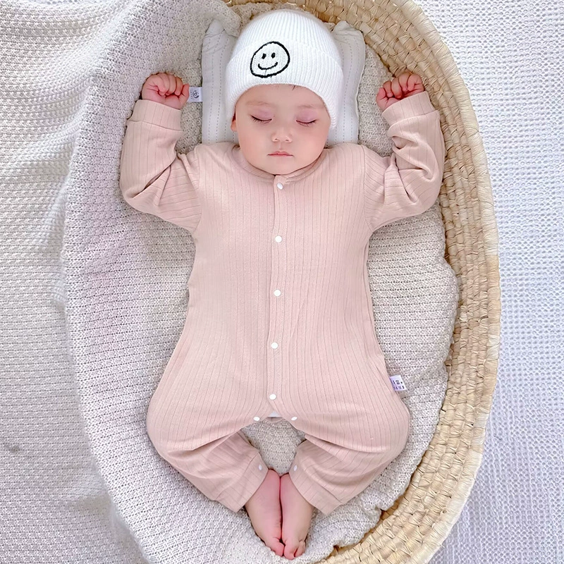 Детский летний зима хлопковый дышащий мягкий пижама для новорожденных