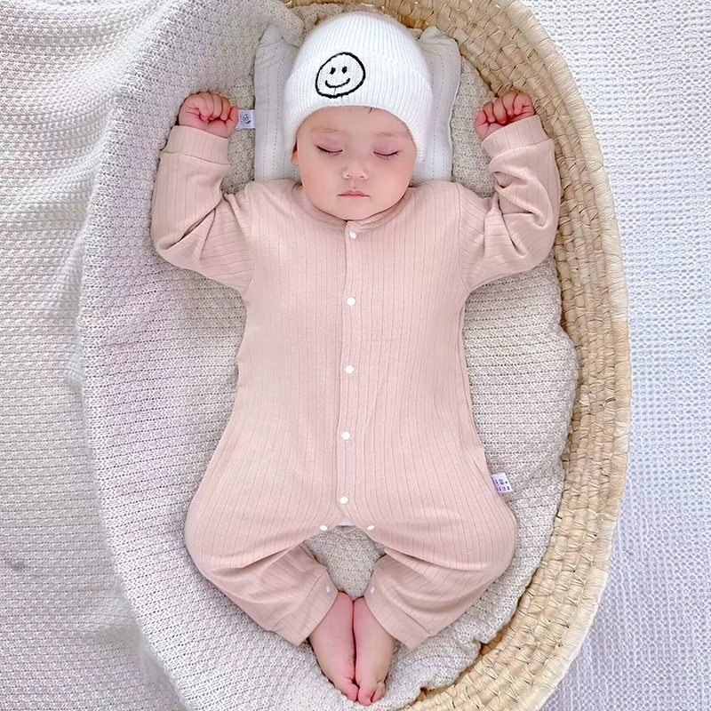 Детский летний зима хлопковый дышащий мягкий пижама для новорожденных