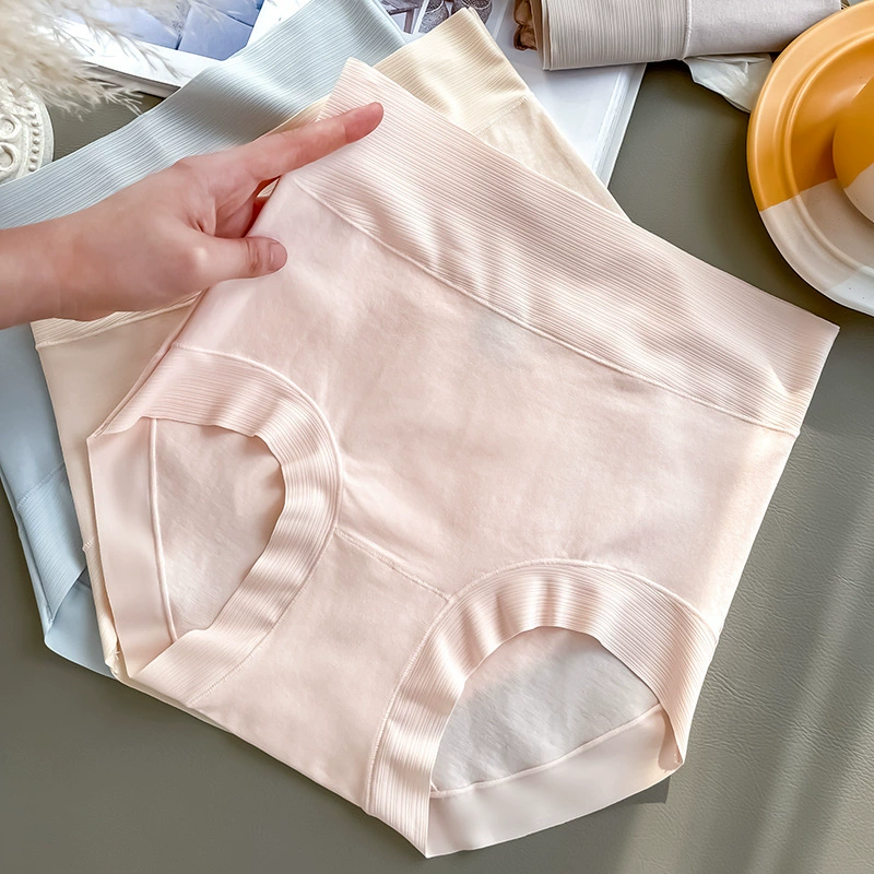 Underwear, cotton antibacterial velvet trousers, pants, high waist, hip-accented