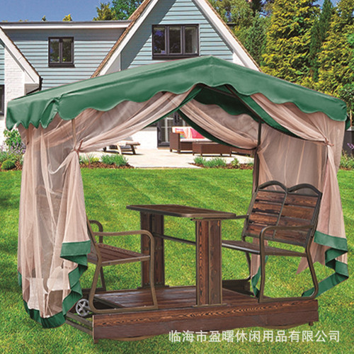 Outdoor Power Leisure Swing Chair Adult Cast Aluminum Swing Chair Four Person Outdoor Swing Chair Double Garden Courtyard Swing Chair