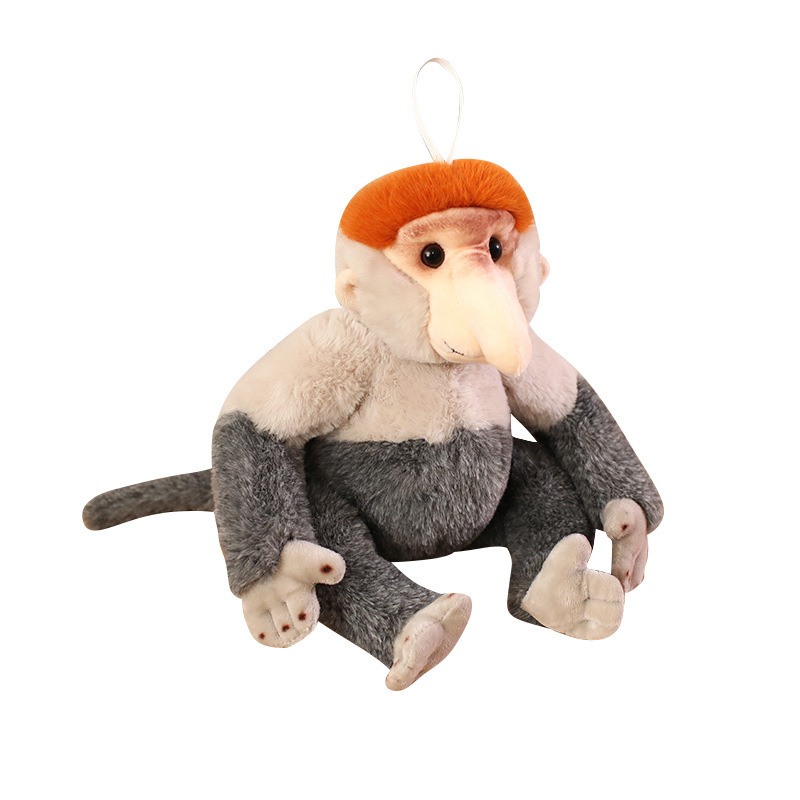 Simulación transfronteriza muñeca mono nariz larga juguetes de peluche muñecas monos muñecas denim adornos regalos para niños mujeres