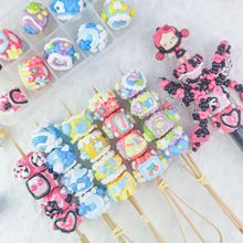 可爱多色系手工DIY萌粒笔手机挂配件手绘串珠超厚油重油手绘珠