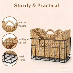 (Cross-border trading), straw handheld storage system, table storage basket