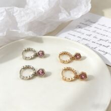 ���Ŵ��Ƽ�����Ȧ �ɲ�ж�����η��ʯ���� 925 ��˫ɫ��������