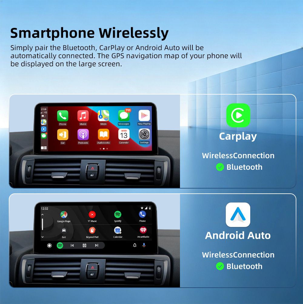 Car-Mounted Central Control Large Screen Navigation System Suitable for Bmw 1 Series 2 Series F20 F21 F22 M2 F87 2013-2016