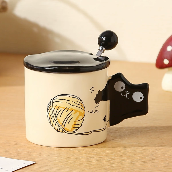 Yarn ball cup+lid+spoon