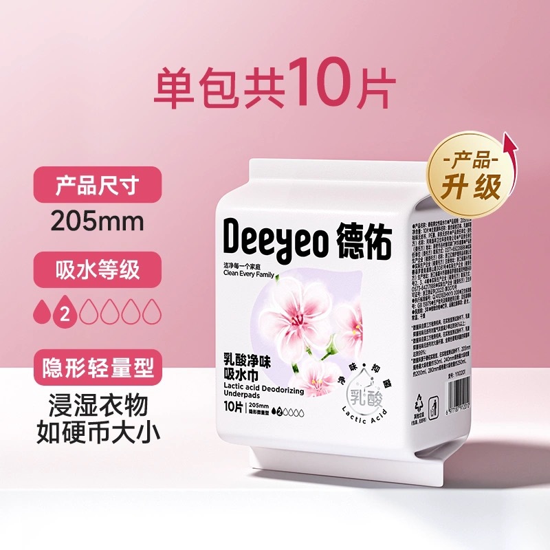 Deyou women absorbent towel for pregnant women urine leakage pad for women and the elderly adult urine leakage prevention sanitary napkin