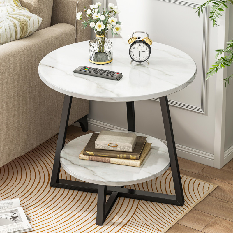 Simple Side Table, Small Table, Light Luxury Small Coffee Table, Bedroom Mini Corner Table, Small Round Table, European Style Small Coffee Table, Living Room Side Table
