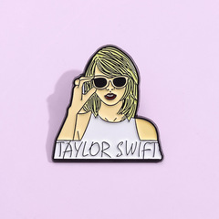 歐美創意新品卡通人物形象金屬胸針可愛流行音樂歌手霉霉周邊徽章