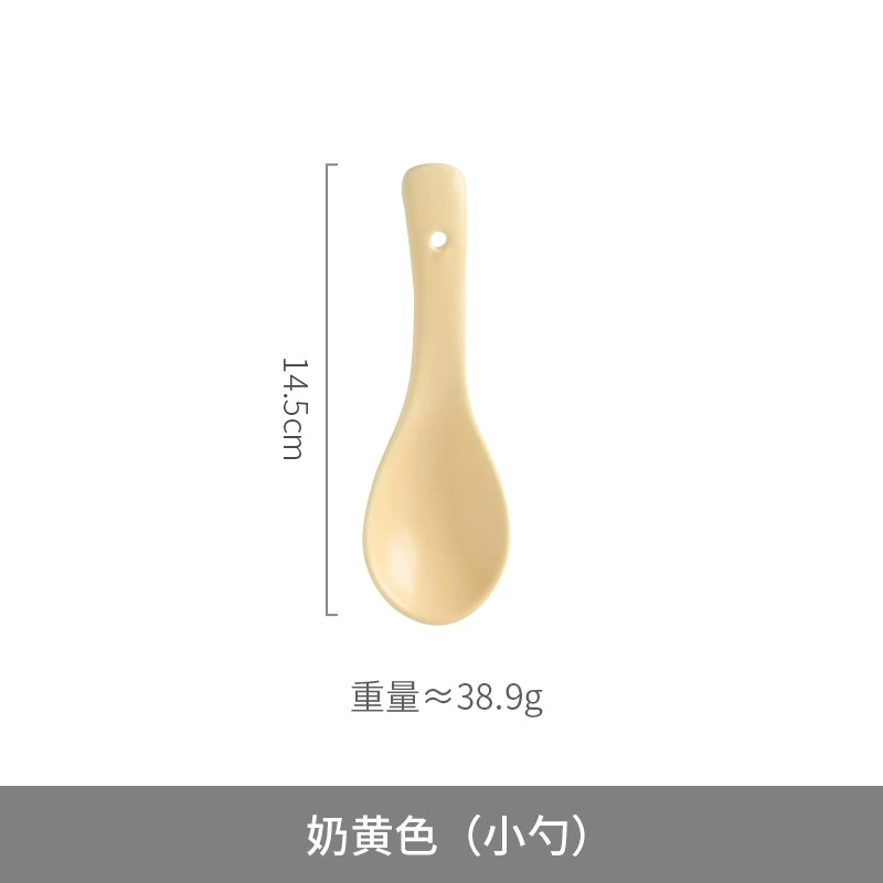 Tableware Ceramic Cream Set, Light Luxury Style — Multi-Size Dinnerware for Home