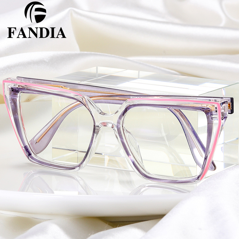 97714 de moda europea y americana de moda gafas de Marco gradiente de gama alta gafas de marco plano miopía anti-Luz Azul protección de los ojos gafas de mujer