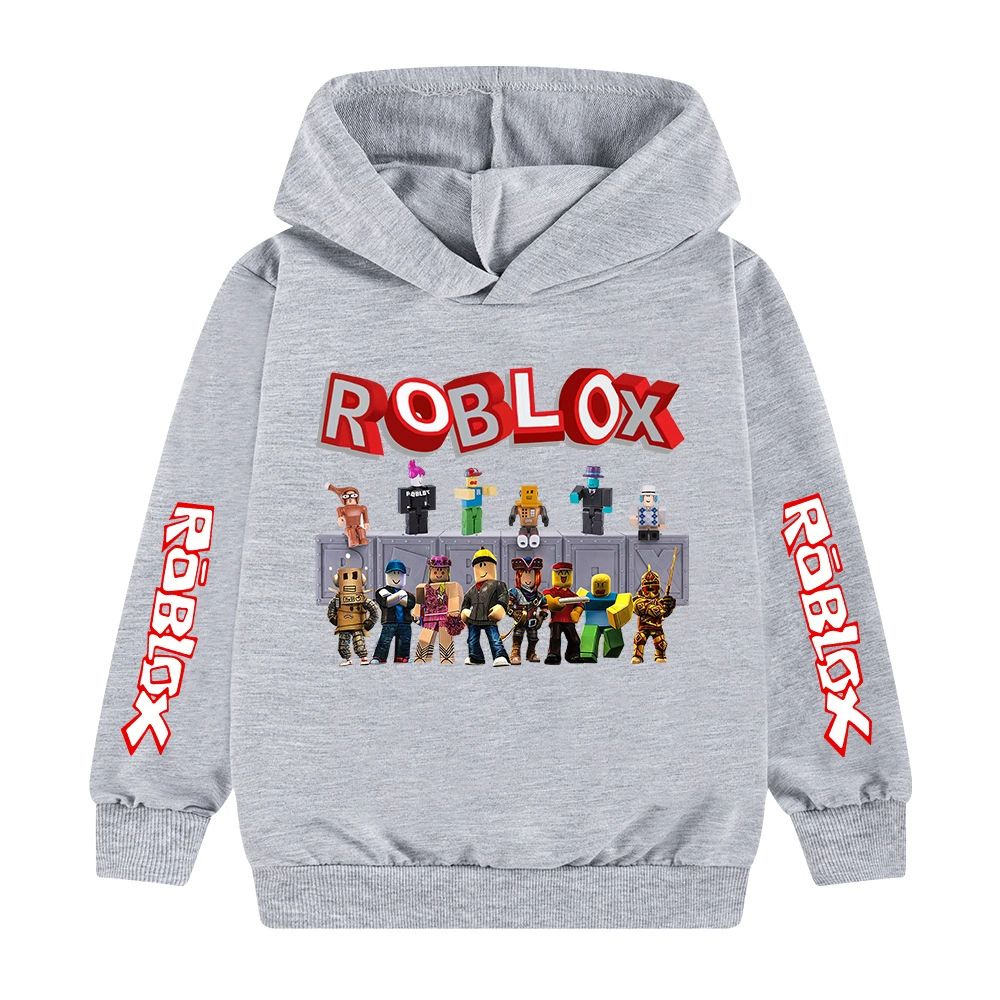 Популярная детская одежда с принтом Roblox, худи для мальчиков, свитшот B035-1XX