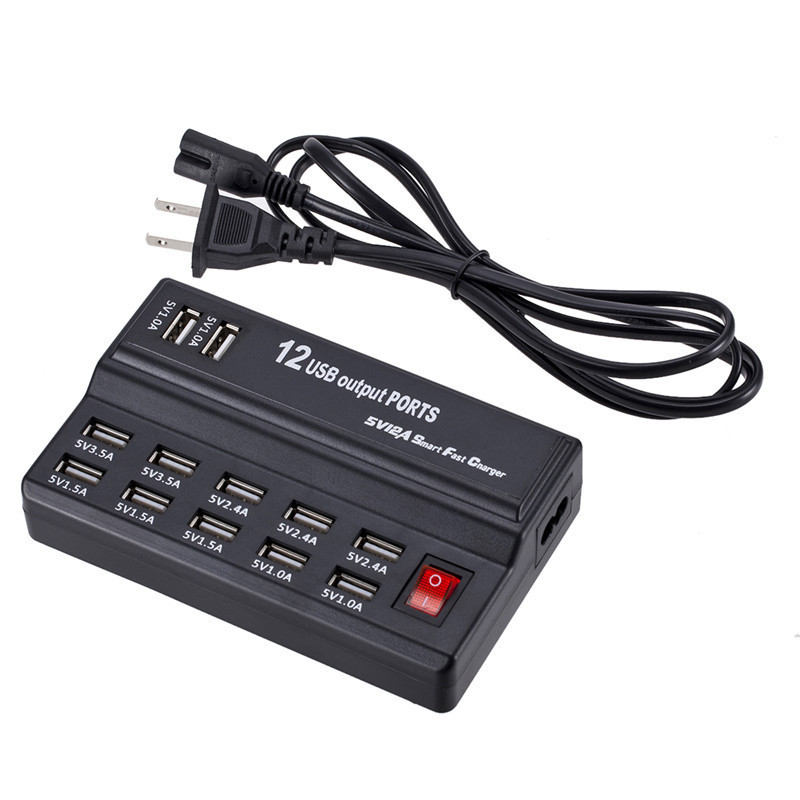 Cross-border 5V2.4AUSB multi-port charger HUB straight to mobile phone studio technology fast charging multi-function adapter