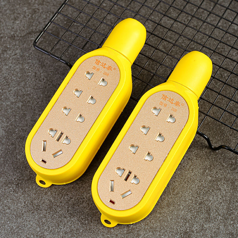 大功率工业无线插座抗压抗摔接线板一体成形加厚06铜不带线插排